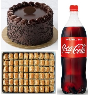 Haftalık Tatlı Kaçamağı: Pasta Baklava ve 1 Litre Cola Seti